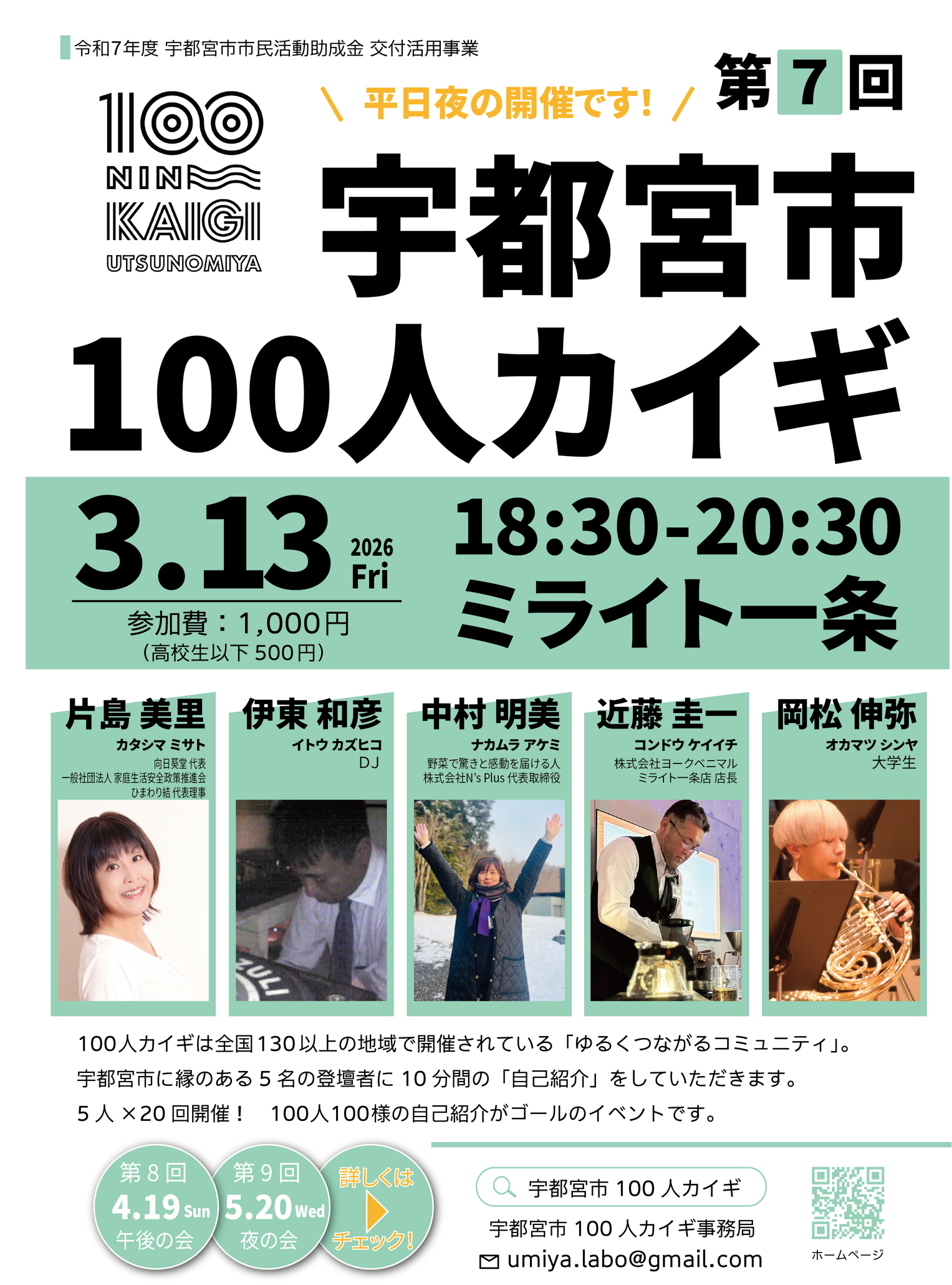 第７回　宇都宮市100人カイギ